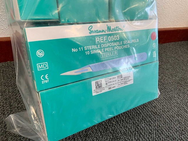 Swann-morton 0503 scalpels (100x) - afbeelding 3 van  5