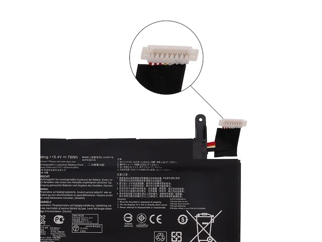 Swark laptop accu c41n1716 15.4v 76wh capaciteit - afbeelding 4 van  4