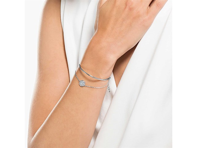 Swarovski ginger bangle zilver - afbeelding 4 van  4