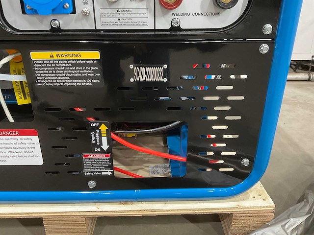 Swedic - pwcl 7.0-200a - generator lasapparaat lichtmast compressor in 1 - afbeelding 6 van  14