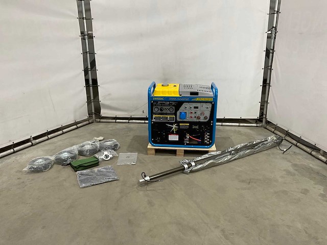 Swedic - pwcl 7.0-200a - generator lasapparaat lichtmast compressor in 1 - afbeelding 1 van  14