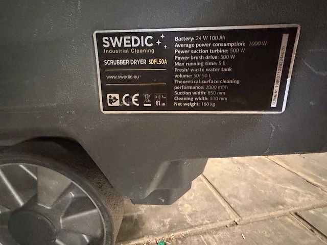 Swedic - sdfl 50a - schrob-zuigmachine - afbeelding 7 van  7