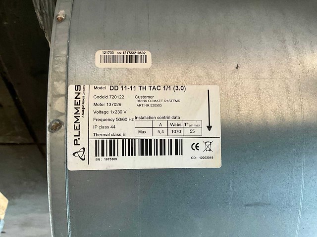 Swedon centrifugaal ventilator (3x) - afbeelding 3 van  6