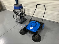 Sweeper en industriële stofzuiger nat/droog 100l - 3600w
