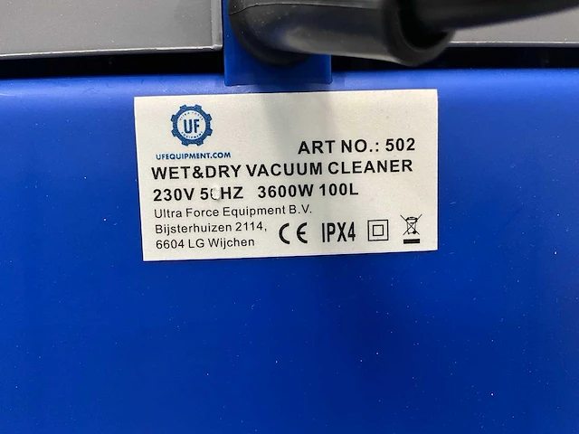 Sweeper en industriële stofzuiger nat/droogstofzuiger 100l 3600w 3 motoren - afbeelding 17 van  38