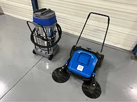 Sweeper en industriële stofzuiger nat/droogstofzuiger 100l 3600w 3 motoren - afbeelding 12 van  38