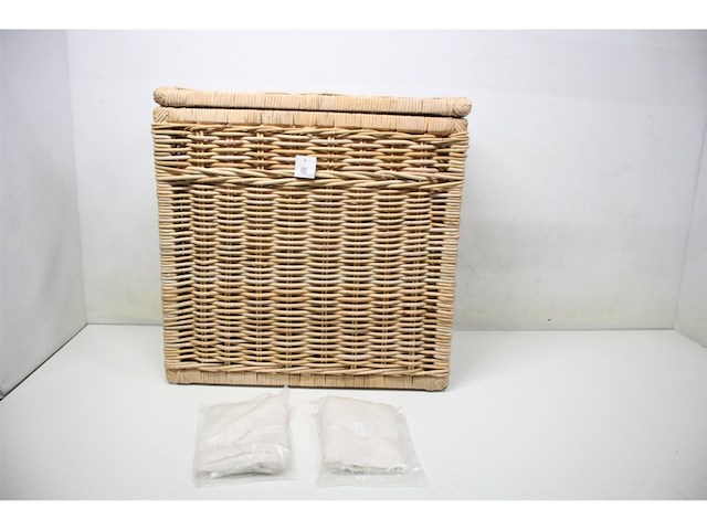 Sweet living rieten wasmand dubbel naturel - afbeelding 2 van  4