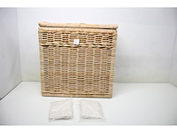 Sweet living rieten wasmand dubbel naturel - afbeelding 2 van  4