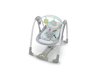 Swing 'n go draagbare schommel knuffels en toeters 5 swingsnelheden grijs - afbeelding 1 van  6