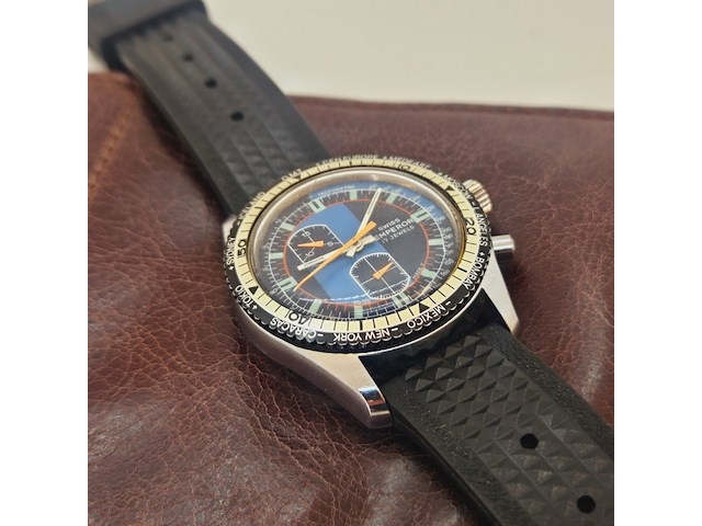 Swiss emperor vintage chronometer worldtimer - mechanisch uurwerk - afbeelding 3 van  5