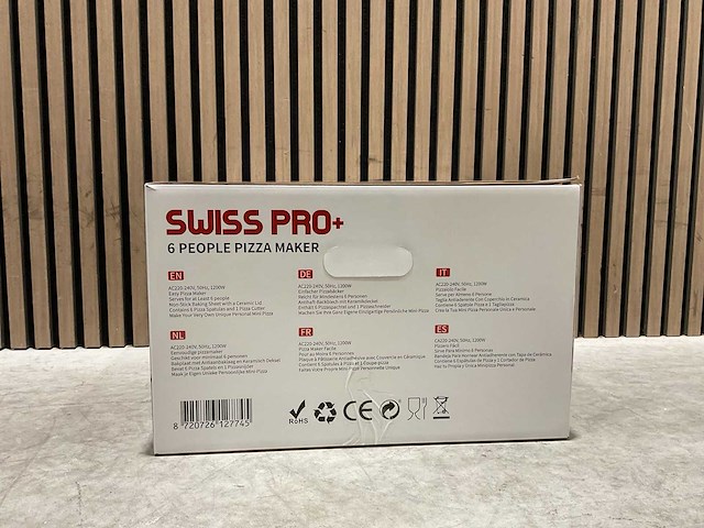 Swiss pro+ - 6 people pizza maker - 6 persoons tafel pizza maker - afbeelding 1 van  5