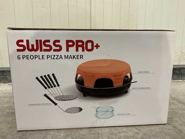 Swiss pro+ - 6 people pizza maker - 6 persoons tafel pizza maker - afbeelding 10 van  13