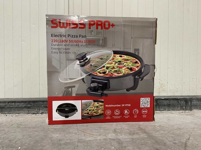 Swiss pro+ - electric pizza pan - kitchen machine - afbeelding 6 van  12