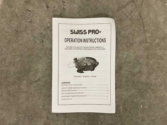 Swiss pro+ - electric pizza pan - kitchen machine - afbeelding 9 van  12