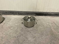 Swiss pro+ 12 pcs 201 stainless steel cookware set keukengerei - afbeelding 9 van  10