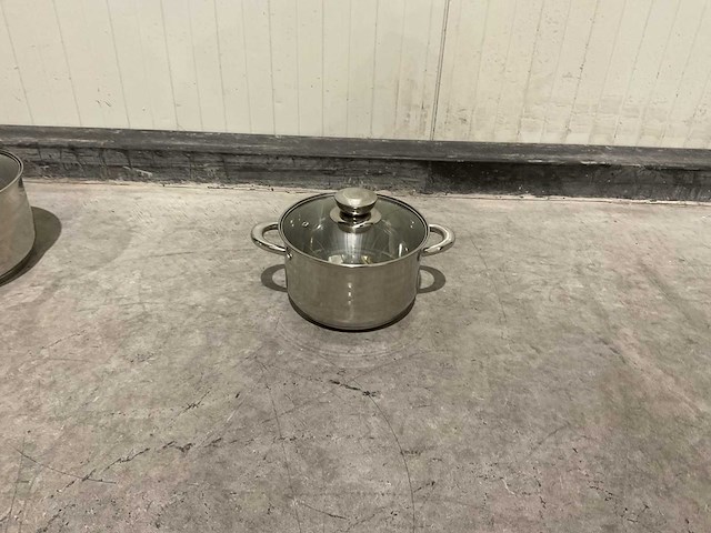 Swiss pro+ 12 pcs 201 stainless steel cookware set keukengerei - afbeelding 9 van  10