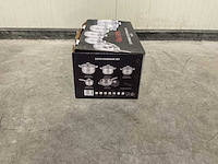 Swiss pro+ 12 pcs 201 stainless steel cookware set keukengerei - afbeelding 2 van  6