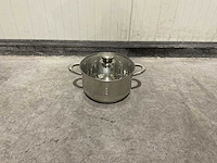 Swiss pro+ 12 pcs 201 stainless steel cookware set keukengerei - afbeelding 6 van  6