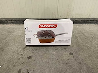 Swiss pro+ 2 in 1 copper square frying pan set keukengerei - afbeelding 1 van  5