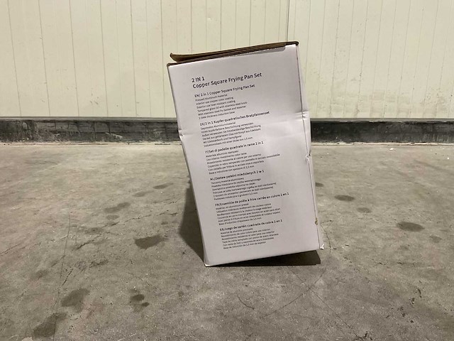 Swiss pro+ 2 in 1 copper square frying pan set keukengerei - afbeelding 2 van  5