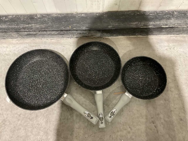 Swiss pro+ 3 pcs frying pan set keukengerei - afbeelding 2 van  4