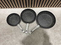 Swiss pro+ 3 pcs frying pan set keukengerei - afbeelding 1 van  1