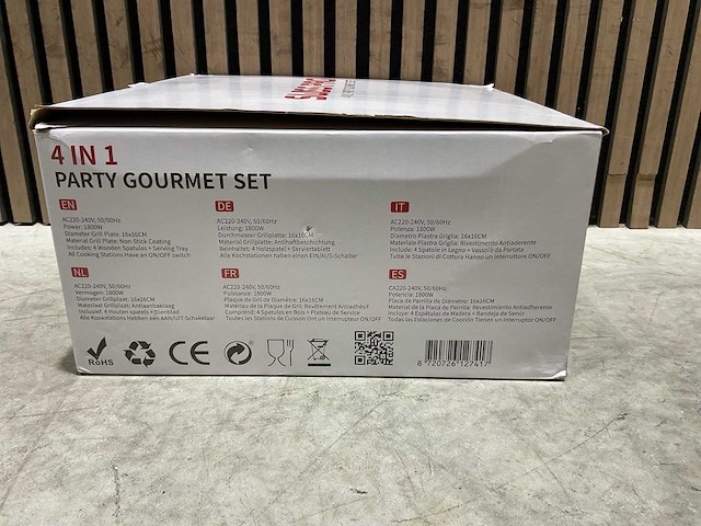 Swiss pro 4 in 1 party gourmet set 4 in 1 party gourmet set - afbeelding 7 van  10