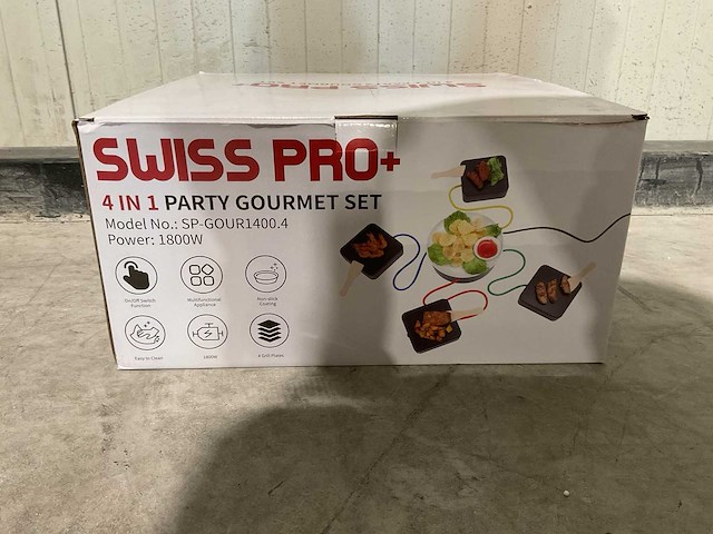 Swiss pro 4 in 1 party gourmet set 4 in 1 party gourmet set - afbeelding 1 van  2
