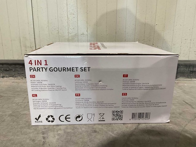 Swiss pro 4 in 1 party gourmet set 4 in 1 party gourmet set - afbeelding 3 van  9