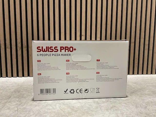 Swiss pro+ 6 persoons tafel pizza maker - afbeelding 2 van  13