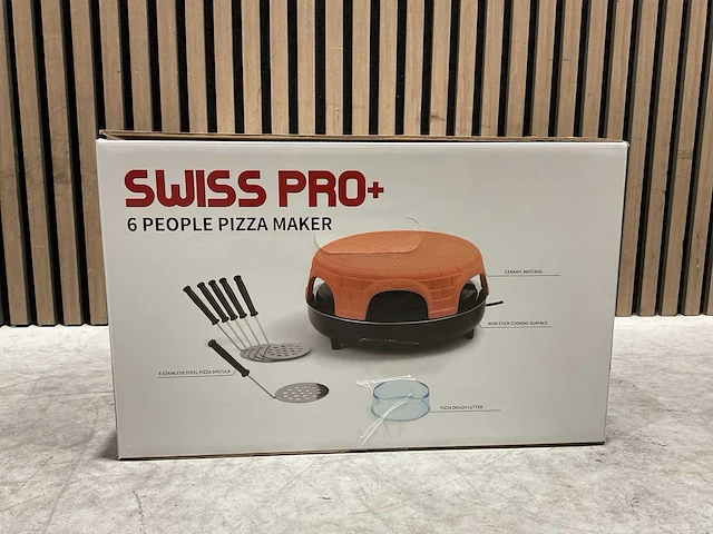 Swiss pro+ 6 persoons tafel pizza maker - afbeelding 4 van  13