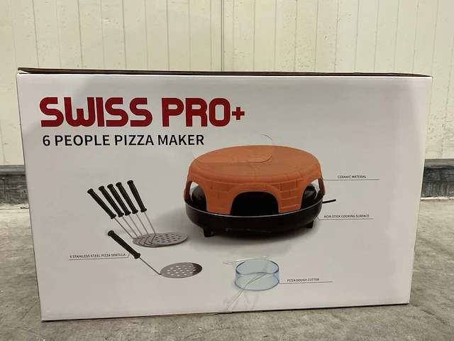 Swiss pro+ 6 persoons tafel pizza maker - afbeelding 3 van  7
