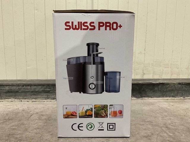 Swiss pro+ juice extractor sp-pej1000 keukenmachine - afbeelding 2 van  6