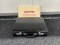 Swiss pro+ koffer 72 pcs keuken bestek set - afbeelding 3 van  7