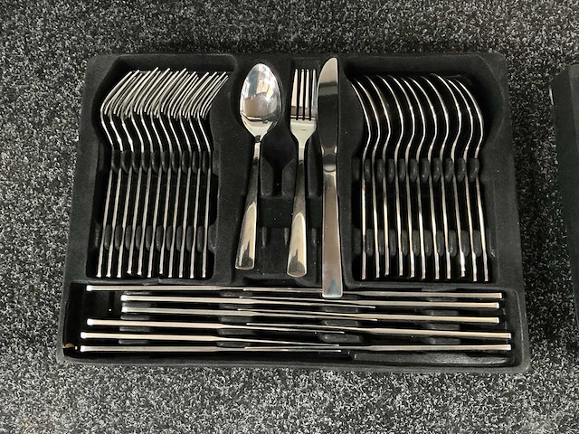 Swiss pro+ koffer 72 pcs keuken bestek set - afbeelding 4 van  7