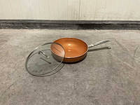 Swiss pro+ pressed aluminum wok with lid keukengerei - afbeelding 5 van  5
