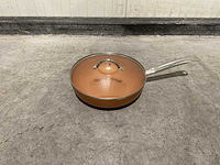 Swiss pro+ pressed aluminum wok with lid keukengerei - afbeelding 4 van  5