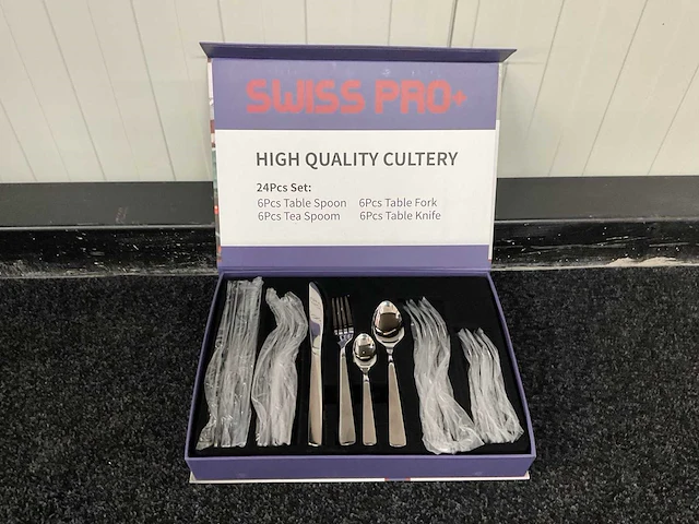 Swiss pro+ sp-cut24 24 pcs keuken bestek set - afbeelding 5 van  6