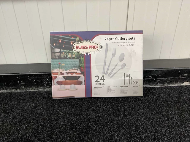 Swiss pro+ sp-cut24 24 pcs keuken bestek set - afbeelding 1 van  6