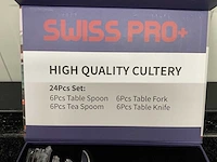 Swiss pro+ sp-cut24 24 pcs keuken bestek set - afbeelding 4 van  6