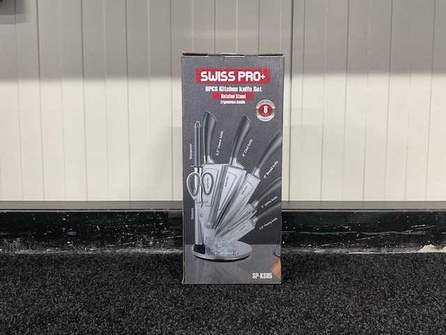 Swiss pro+ sp-ks05 8 pcs keuken messen set - afbeelding 4 van  5