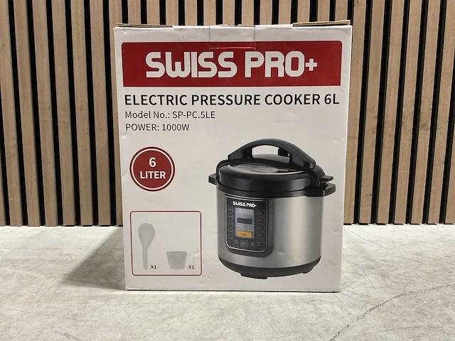 Swiss pro+ sp-pc.5le electric pressure cooker 6l - afbeelding 4 van  16