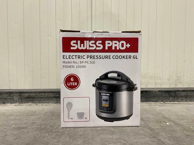 Swiss pro+ sp-pc.5le electric pressure cooker 6l - afbeelding 10 van  16