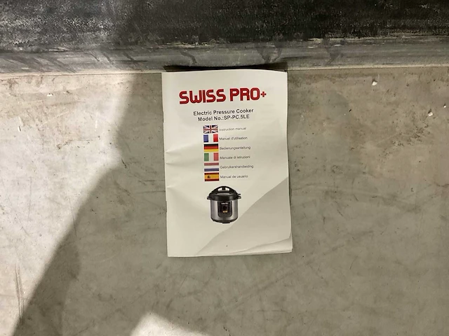 Swiss pro+ sp-pc.5le electric pressure cooker 6l - afbeelding 15 van  16