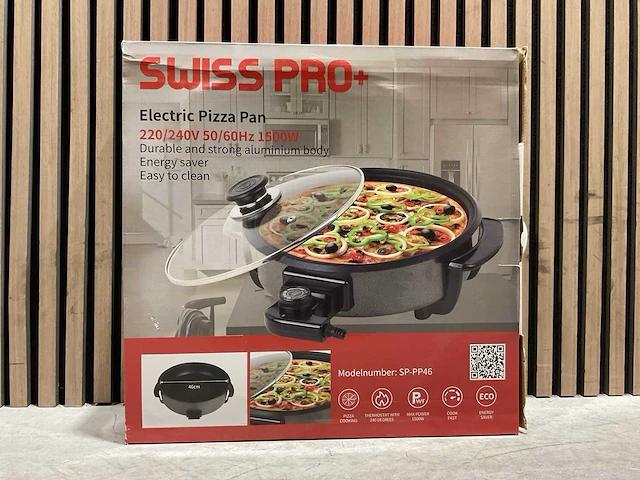Swiss pro+ sp-pp46 electric pizza pan - afbeelding 11 van  12