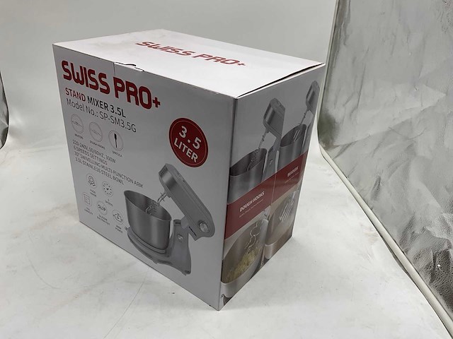 Swiss pro+ sp-sm3.5g stand mixer (25x) - afbeelding 5 van  12