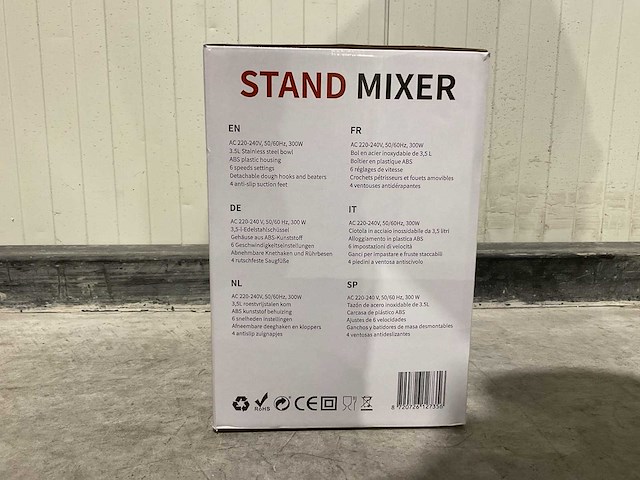 Swiss pro+ stand mixer sp-sm3.5b keukenmachines & mixers - afbeelding 3 van  3