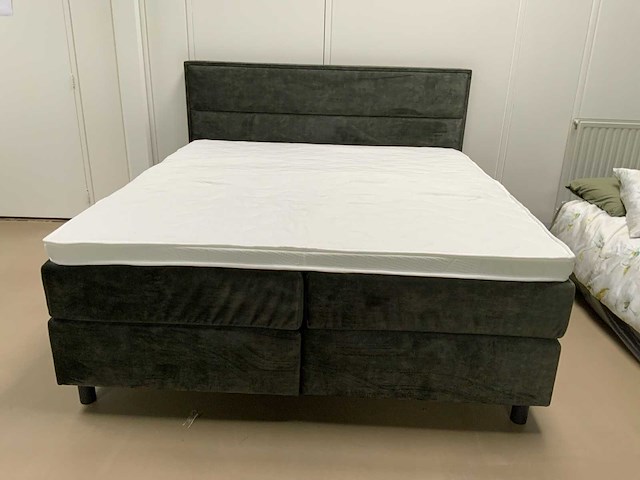 Swiss sense / diks bedmakers topmatras deluxe comfort hybride koudschuim split topper b180 x l210 cm - afbeelding 2 van  9