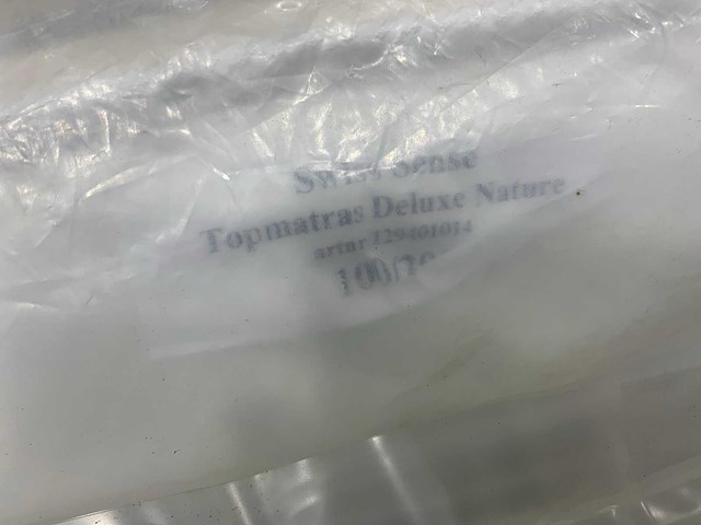 Swiss sense topmatras deluxe nature topper b100 x l200 cm - afbeelding 7 van  7