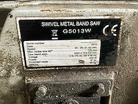 Swivel - g5013w - metalen horizontale bandzaagmachine - afbeelding 1 van  9
